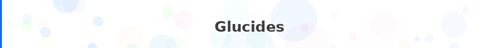 Titre : Glucides